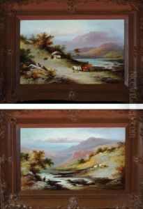 Mountainous River Landscapes by J Barcley