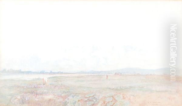 Figures In A River Landscape - view 1