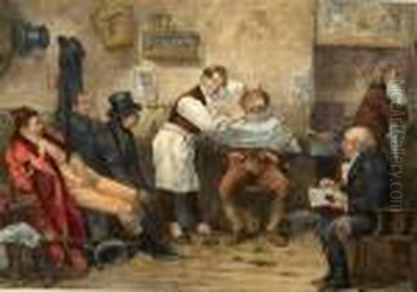 Fifty Years Ago In A Barber's Shop - view 1