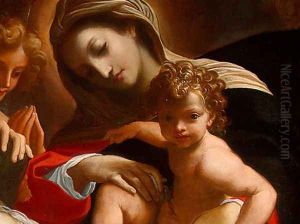 The Dream of Saint Catherine of Alexandria (detail) c. 1593 by Lodovico Carracci