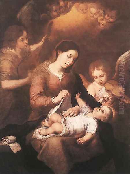Mary and Child with Angels Playing Music 1675 - view 1