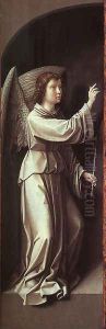 The Angel of the Annunciation (originally outer-left wing of an altarpiece) 1500
