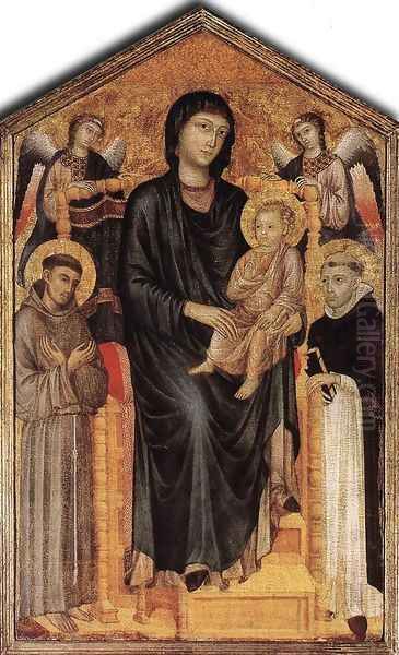 Madonna Enthroned with the Child and Two Angels 2 - view 1