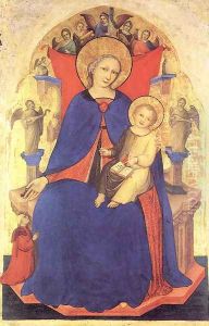Madonna and Child and a Devotee by Niccolo Di Pietro