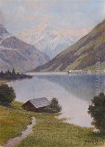 "blick Auf Zell Am See" by Josef Ferdinand Benesch