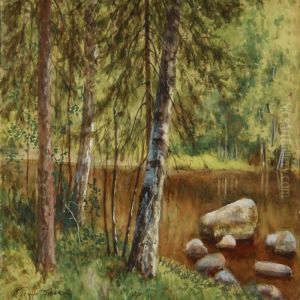 Quiet Summer Day In A Russian Birch Forest by Alexandr Alexandrovich Benois