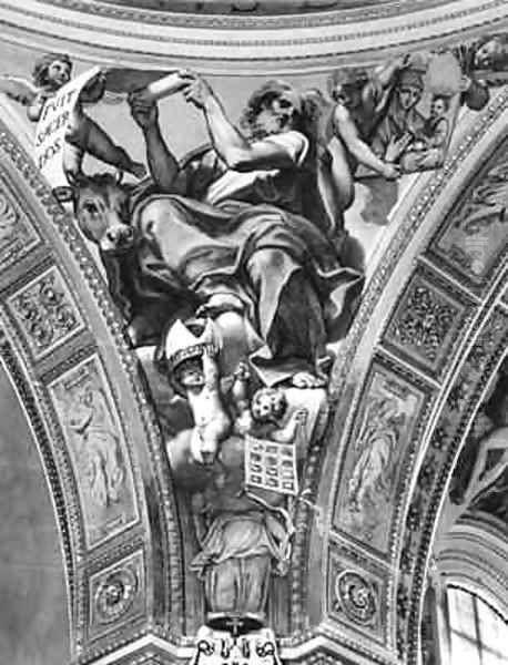 St Luke pendentive from the cupola - view 1