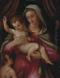 Vierge A L'enfant Avec Saint Jean-baptiste by Niccolo Betti