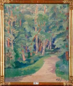 Chemin En Foret by W. Bicheroux