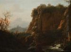 Vue De Civita Castellana by Jean Joseph Xavier Bidault