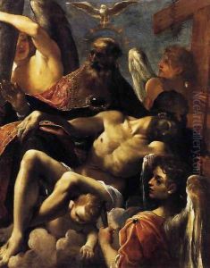 The Trinity with the Dead Christ c. 1590 by Lodovico Carracci