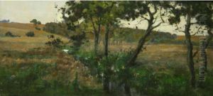 A Rural Landscape by Lily (Mrs. A.S.Hartrick) Blatherwick
