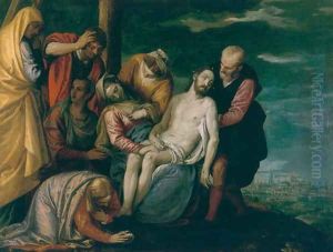 The Burial of Christ by Gian Battista Zelotti