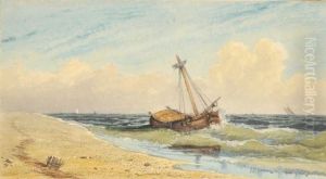 Beach Scene by George Robert Bonfield