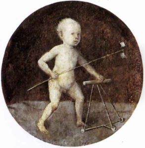 Christ Child with a Walking Frame 1480s by Hieronymous Bosch
