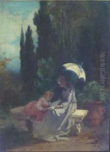The First Lesson In Art by Elda Borzino