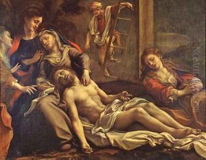 Deposition From The Cross 1525 by Antonio Allegri da Correggio