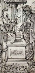Christ And The Woman Of Samaria At The Well by Sir Edward Coley Burne-Jones