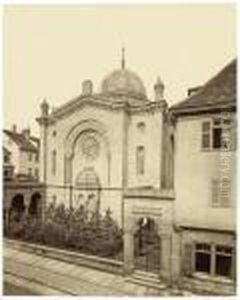 Synagogue, Stuttgart Hospitalstrase by Friedrich Brandseph