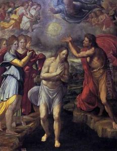 Baptism of Christ c. 1568 by Juan Fernandez de Navarrete