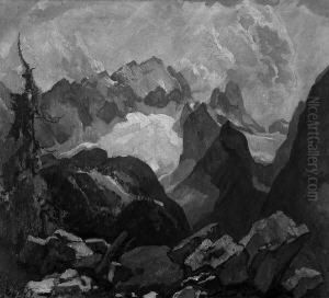 P. "die Zugspitze", Rucks.
Figurenstudie. Sign. Und Dat. 22, Rucks. Bez. Und Betitelt. Ol Auf Lwd.
89 X 98 Cm. Rahmen. Abbildung Seite by Paul Burck