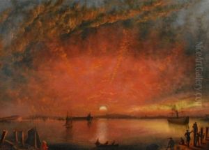 Sunset Over Baltimore Harbor