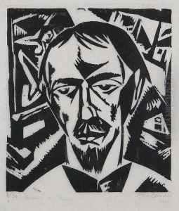 Portrait De Peintre by Jan-Frans Cantre
