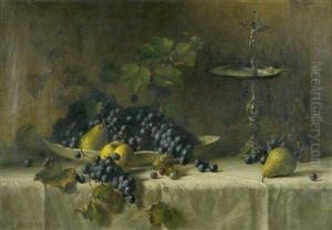 Obststillleben by Julius Victor Carstens