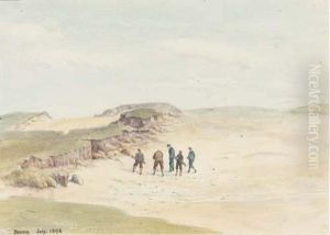 Golfers, Brora by Henry Clifford