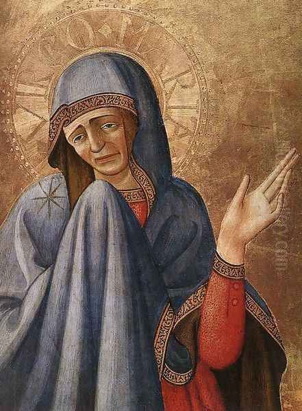 Crucifixion with Mary and St John the Evangelist (detail) 1400-50 - view 1