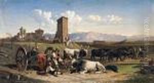 Vita Contadina Nella Campagna Romana by Charles Coleman