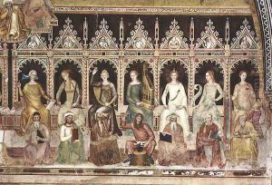 Triumph of St. Thomas and Allegory of the Sciences [detail]
