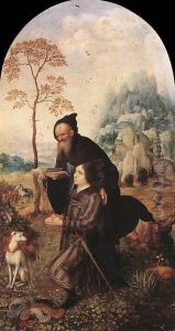 St Anthony with a Donor 1508 by Jan Mabuse