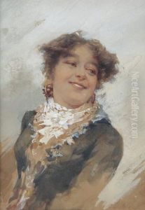 Ritratto Di Dama by Angelo Comolli
