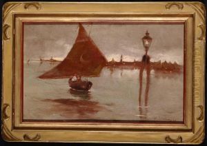Barche In Laguna by Giuseppe Conedera