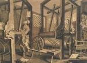 Industry And Idleness At Their Looms by Thomas Cook