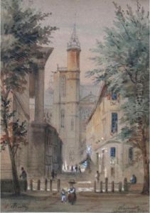 Clermont, Eglise Et Place Poterne by Jean-Jean Cornu
