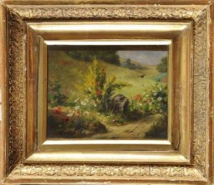 Chemin Fleuri En Foret by Charles Etienne Corpet