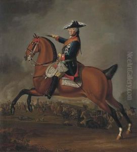 An Equestrian Portrait Of Fredrick Ii Of Prussia
