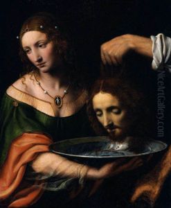 Salome with the Head of St John the Baptist by Bernardino Luini