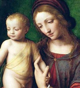 The Virgin and Child with a Columbine 2