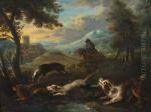 Chasse Au Lievre Et Rapace Saisissant Un Col Vert