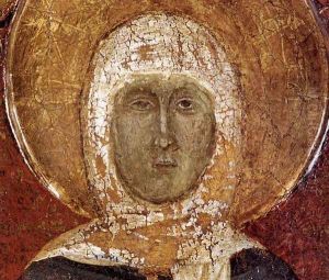 Story of St Margaret of Cortona (detail) c. 1298
