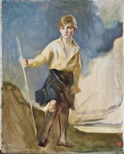 Study For Portrait Of The Hon. Andrew Elphinstone by Philip Alexius De Laszlo
