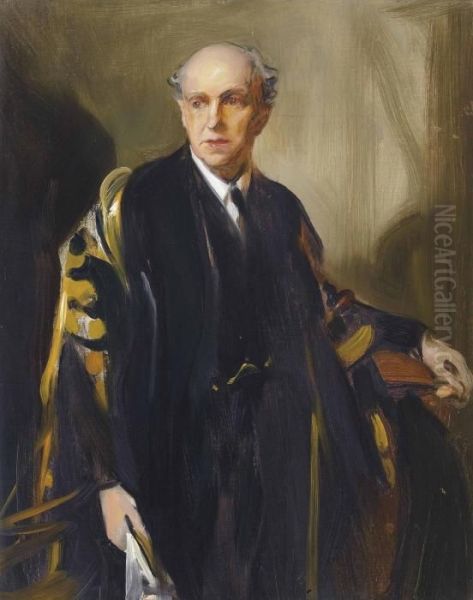 Study Of Viscount Cecil Of
Chelwood Wearing His Robes As Chancellor Of Birmingham University - view 1