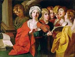 St Cecilia with a Choir