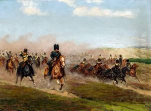 Rijdende Artillerie by Justus Pietrus De Veer