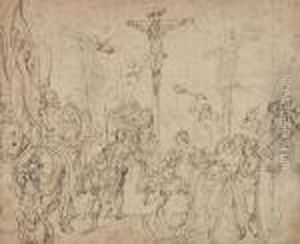 The Crucifixion by Giovanni Del Vecchi