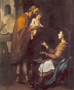 The Holy Family c. 1660 by Bartolome Esteban Murillo