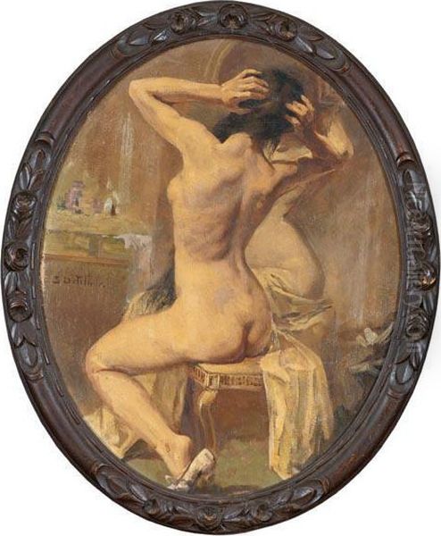 Nudo Di Donna Alla Toletta - view 1